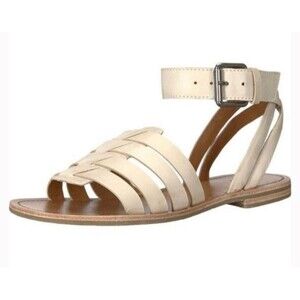 Frye Women’s Sandals Size 8 M Leather Ankle Strap Cream Tan